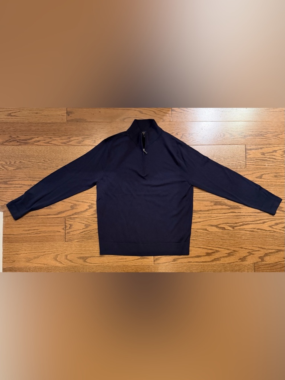 Brooks Brothers Navy Half-Zip Sweater